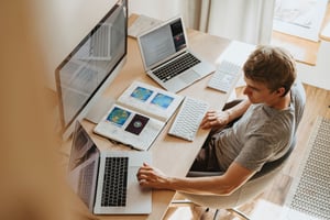 Man with Computer